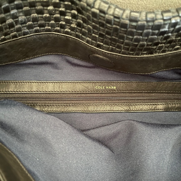 Cole Haan Bethany Weave Single Strap Hobo Navy - Picture 10 of 12